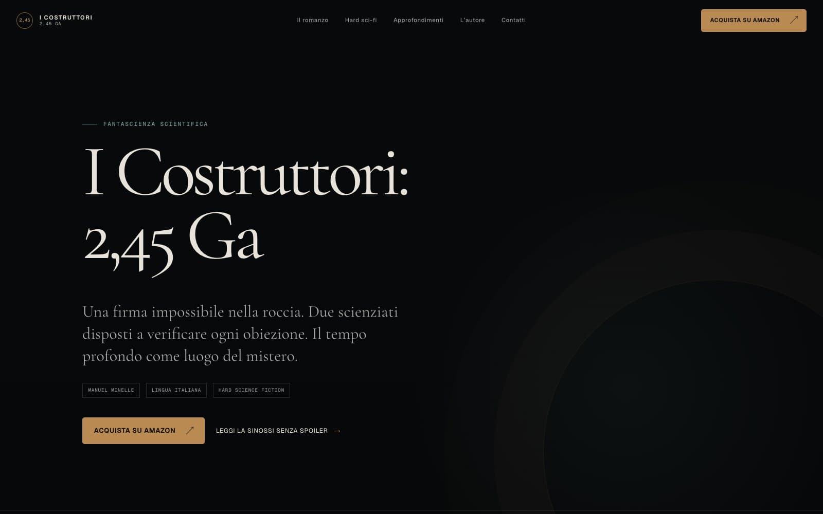 Presentazione del romanzo I Costruttori: 2,45 Ga