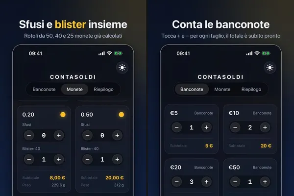 ContaSoldi: schermate ufficiali dell’App Store