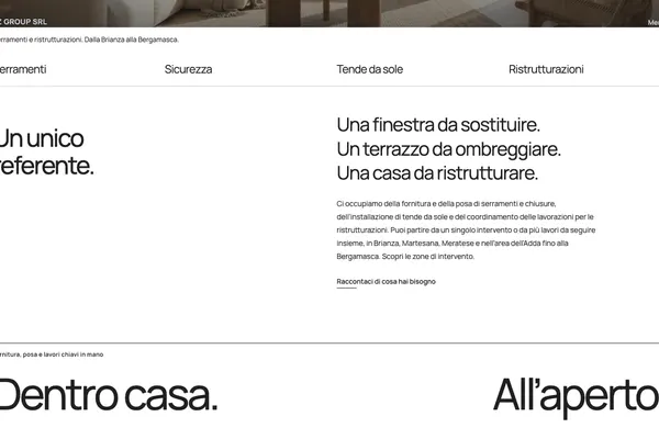 FZ Group: fzgroupsrl.it, scorrendo la homepage