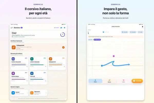 iCorsivo: schermate ufficiali dell’App Store