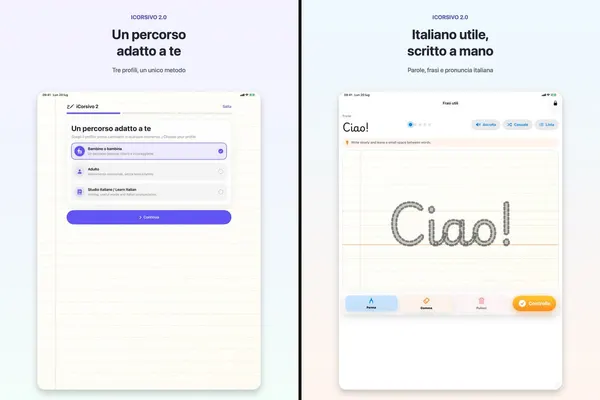 iCorsivo: schermate ufficiali dell’App Store