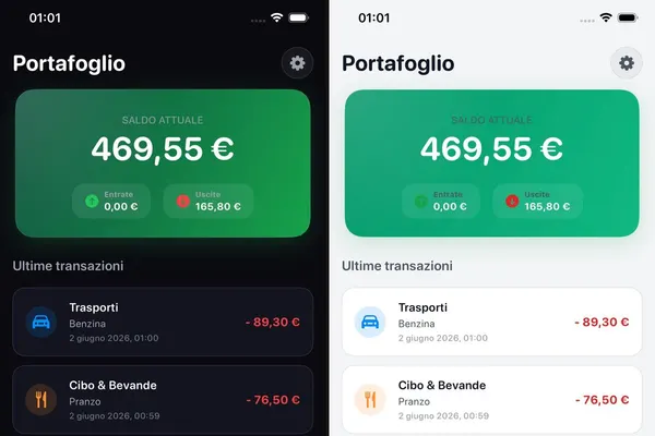 iPortafogli: schermate ufficiali dell’App Store