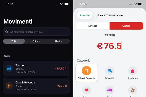 iPortafogli: schermate ufficiali dell’App Store
