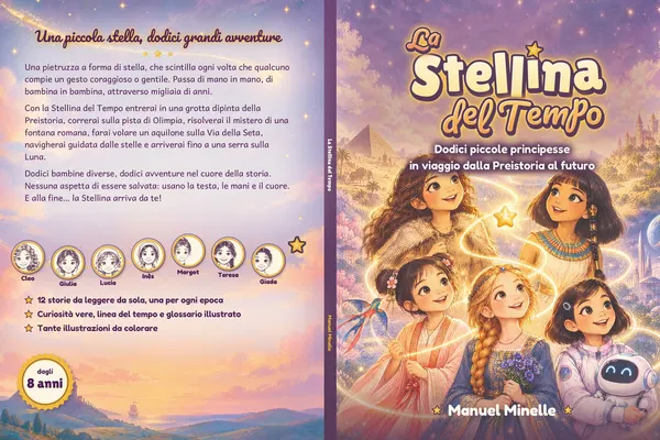 La Stellina del Tempo: la copertina, retro e fronte
