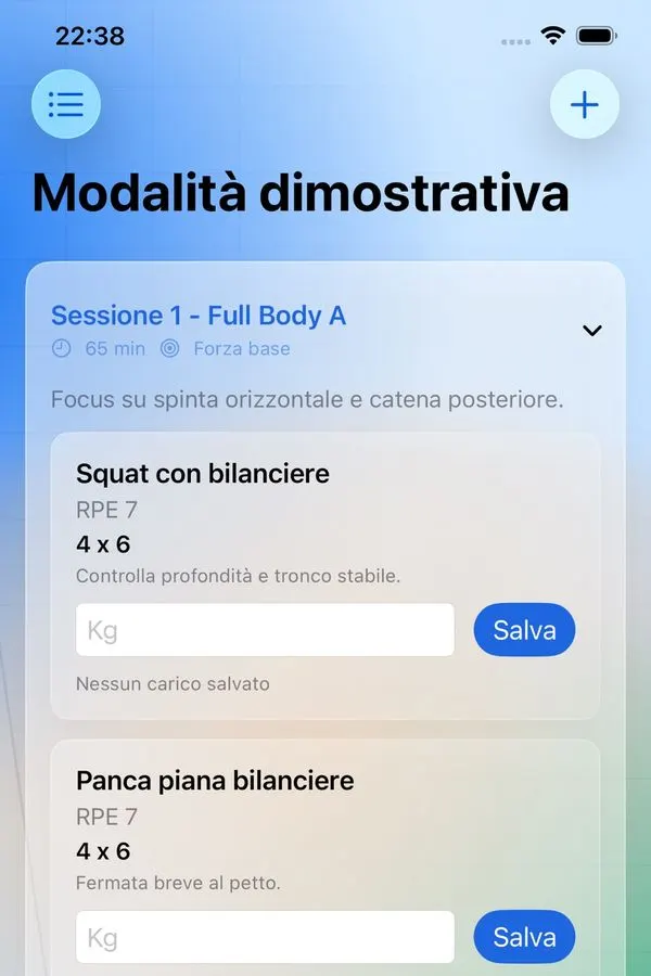 Mary Training Pro: schermate ufficiali dell’App Store