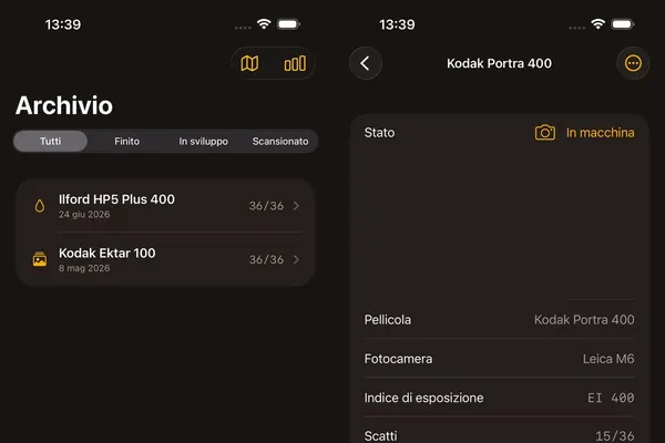 Rullino: schermate ufficiali dell’App Store
